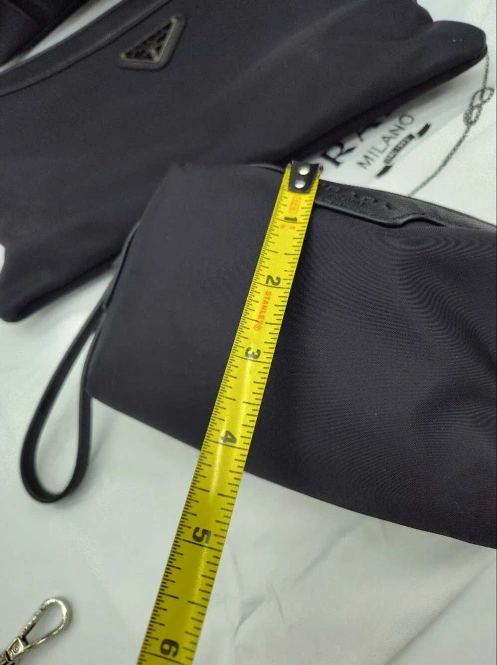 PRADA Black Nylon 3 Piece Tote Crossbody Pouch GWP Set Strap Dust Bag NWT
